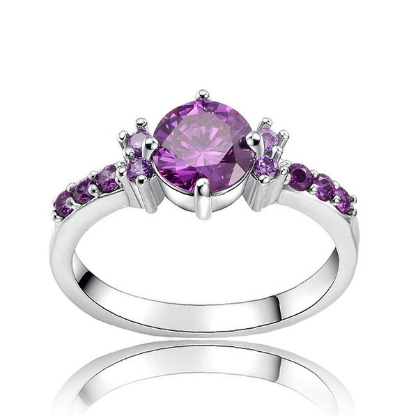 Elegant Purple Stone Ring