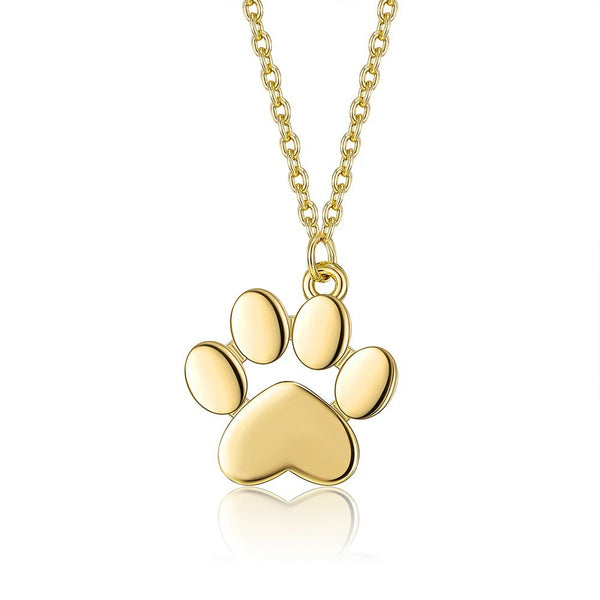 Furry Friend Silver Necklace