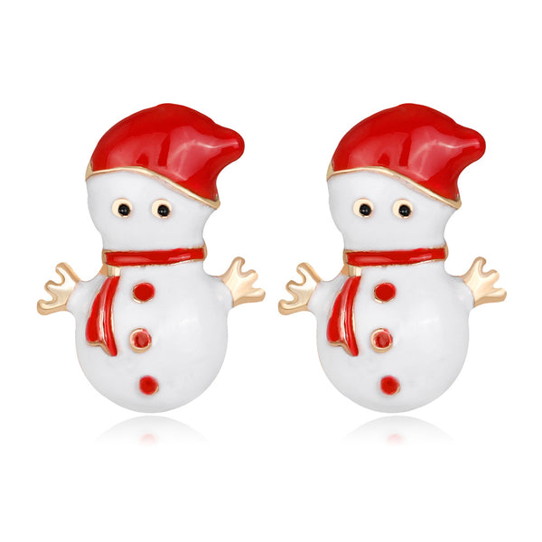 Merry Snowman Studs