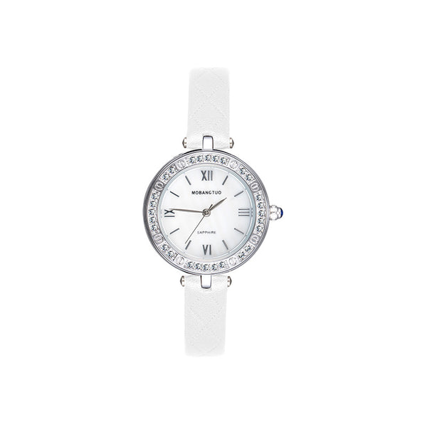 CrystalWhite Classic Watch